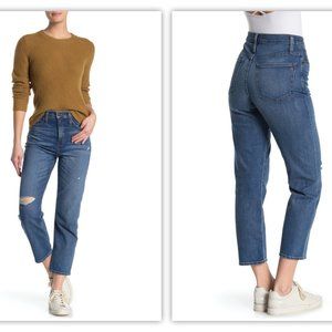 Madewell High Waist Slim Straight Leg Jeans